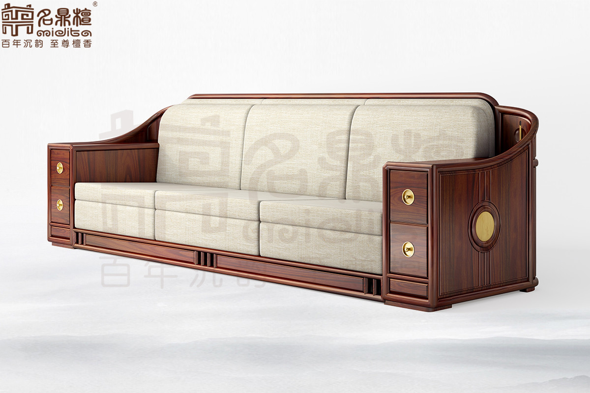 逸芳188E現(xiàn)代中式四人位沙發(fā)