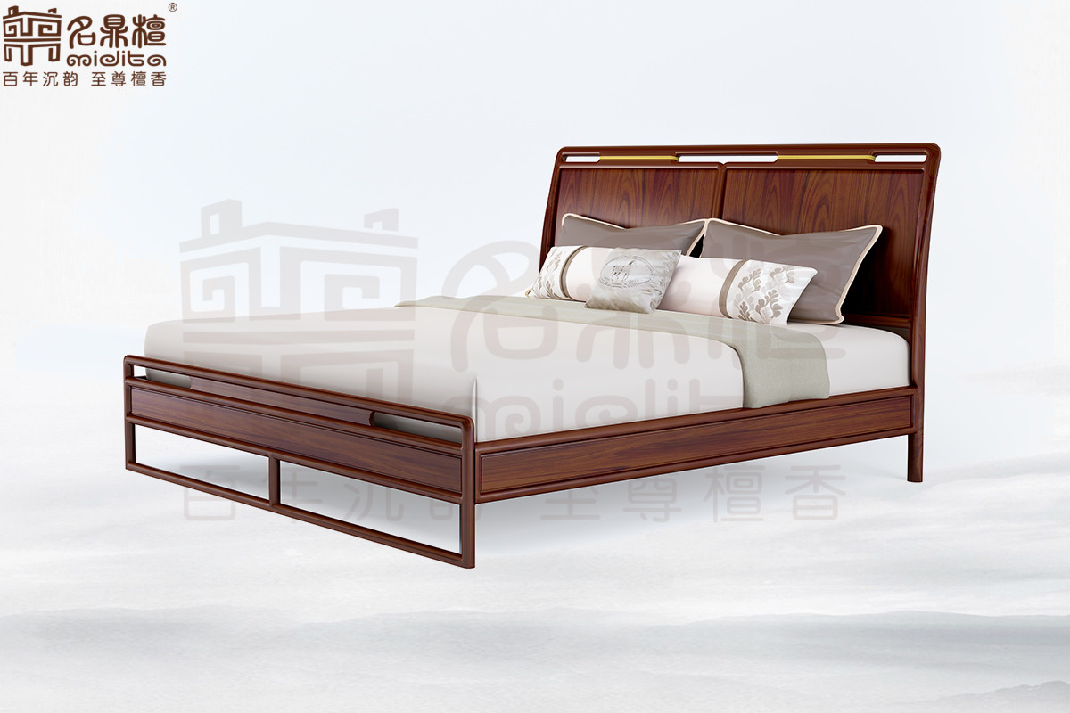 逸芳188C現(xiàn)代中式大床1.8米(排架)