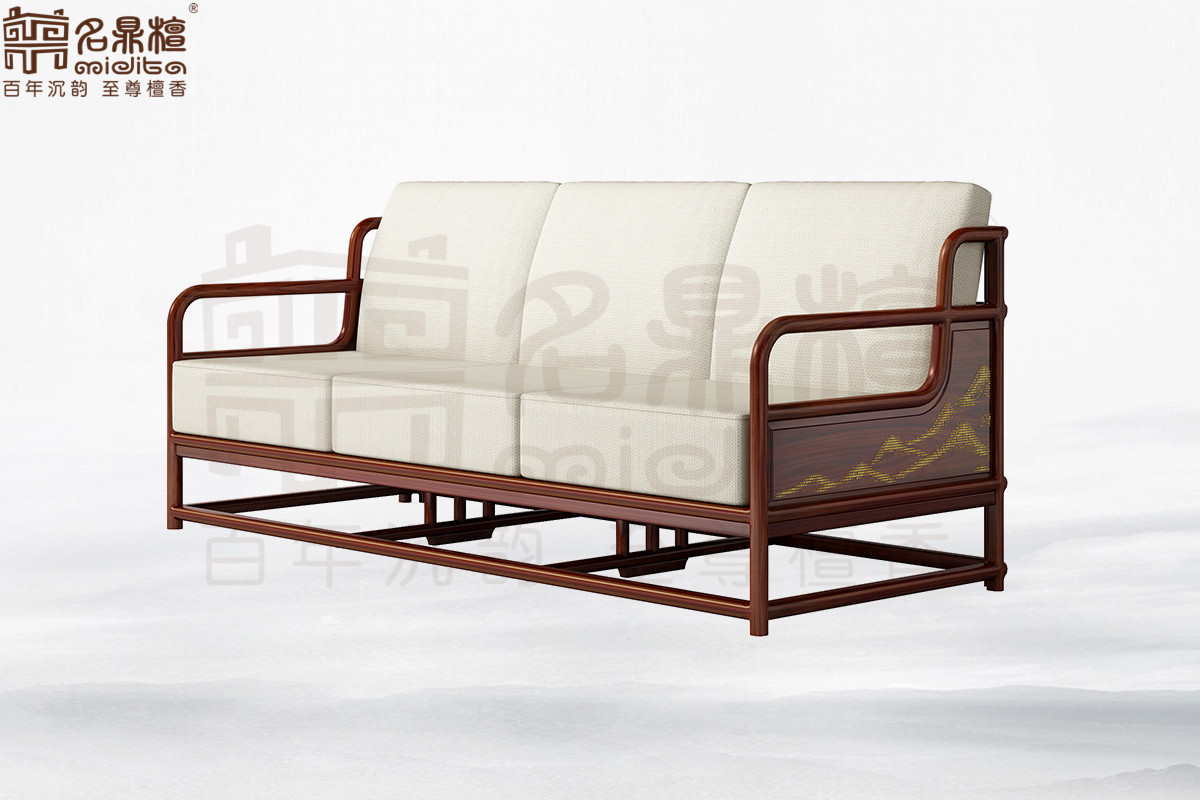 逸芳188F現(xiàn)代中式三人位沙發(fā)