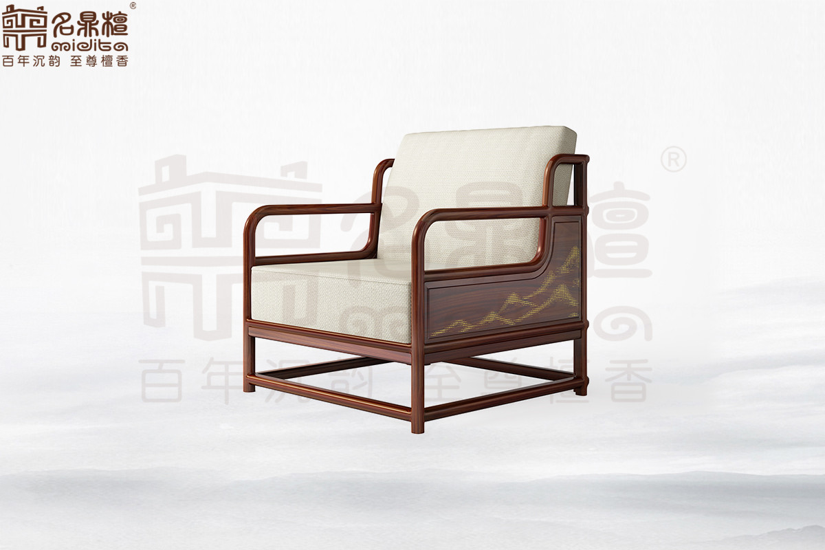 逸芳188F現(xiàn)代中式單人位沙發(fā)